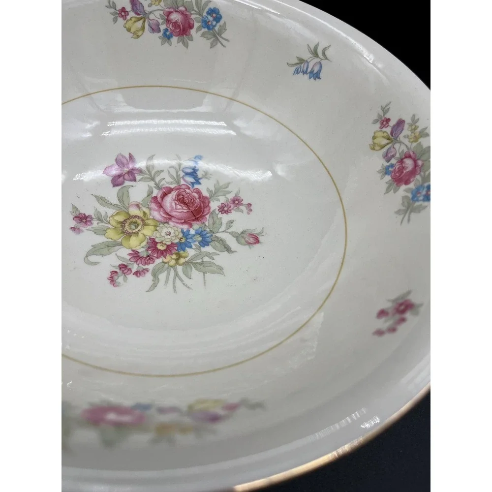 Serving Bowl Dresden Homer Laughlin Eggshell Nautilus